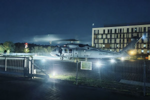 Policyjny Black Hawk przetransportował serce do przeszczepu z Gdyni do Wrocławia