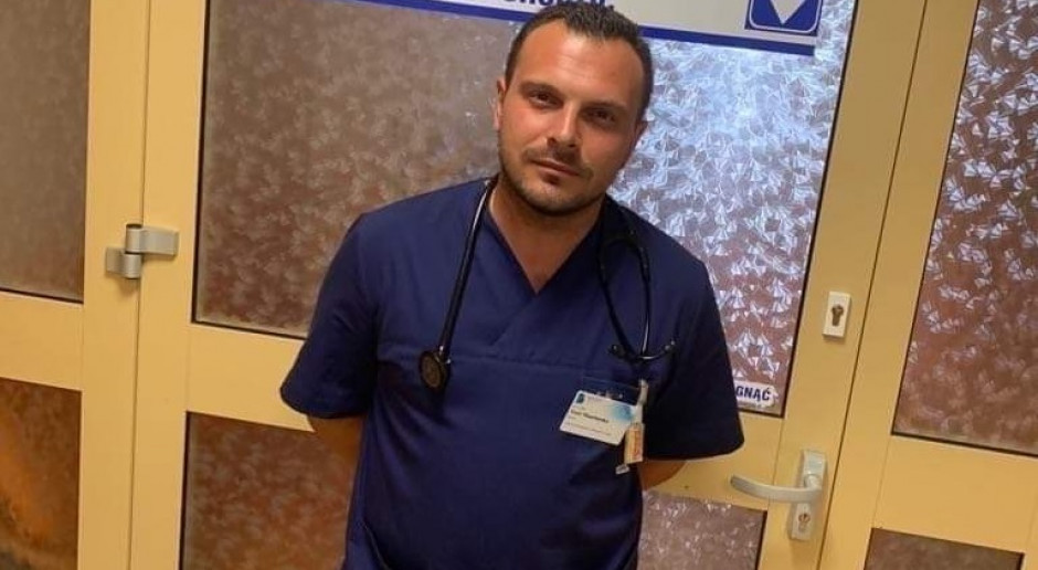  Yurii Tkachenko, anestezjolog ze szpitala w Grudziądzu, pochodzący z Kijowa. Arc Prywatne