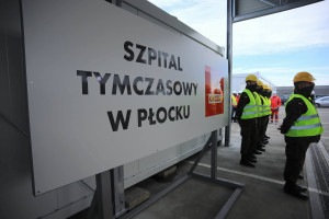 Szpital tymczasowy w Płocku wygasza działalność. 