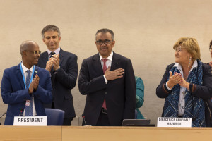 WHO: Tedros ponownie wybrany na szefa Światowej Organizacji Zdrowia