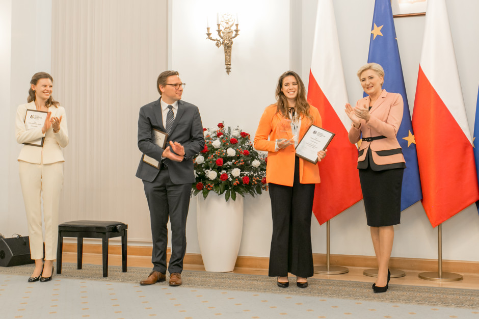 Tytuł Młodego Promotora Polski otrzymała Maria Andrejczyk, wicemistrzyni olimpijska w rzucie oszczepem Fot. Kamil Broszko