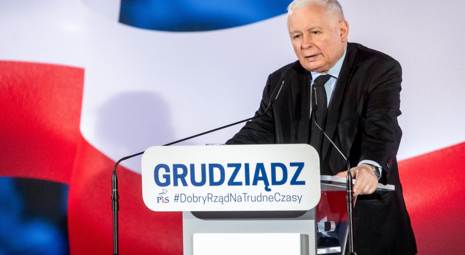 Prezes PiS Jarosław Kaczyński podczas spotkania z mieszkańcami Grudziądza Fot. PAP/Tytus Żmijewski Kaczyński o planach naprawczych szpitali powiatowych