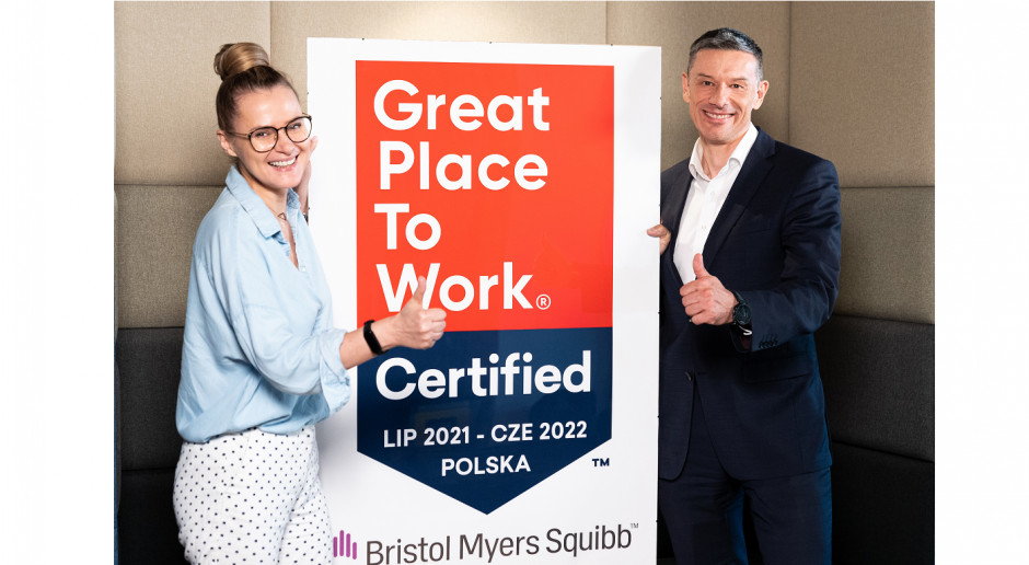 Bristol Myers Squibb – najlepsze miejsce pracy wśród firm farmaceutycznych w Polsce w 2022 roku