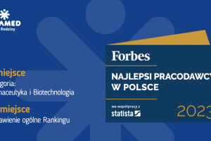 Adamed Pharma na 1. miejscu wśród pracodawców branży farmaceutyczno-biotechnologicznej w Rankingu Forbes Polska