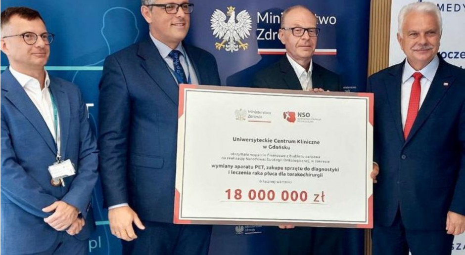 Ministerstwo Zdrowia przekazało 18 mln złotych na sprzęt dla Uniwersyteckiego Centrum Klinicznego