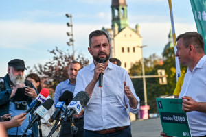 Kosiniak-Kamysz na spotkaniu wyborczym nawiązał do protestu lekarzy. Organizatorzy nie zaprosili polityków