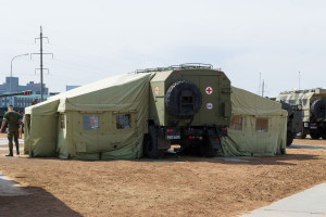 Civilians aren't the most important thing. Medical troops have other priorities in wartime.