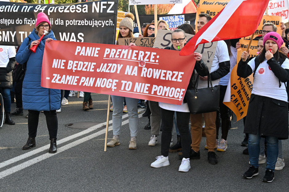 Rozkręca się fala pikiet o pensje medyków. Na ulice wyjdą fizjoterapeuci