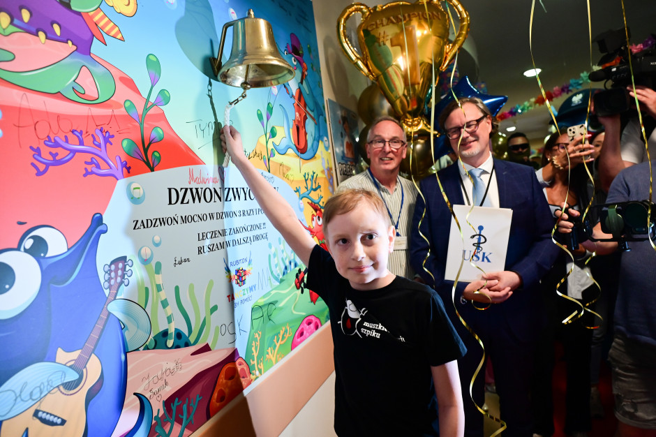 Dzwon Zwycięzcy w Szczecinie: 12-latek zakończył leczenie guza mózgu
